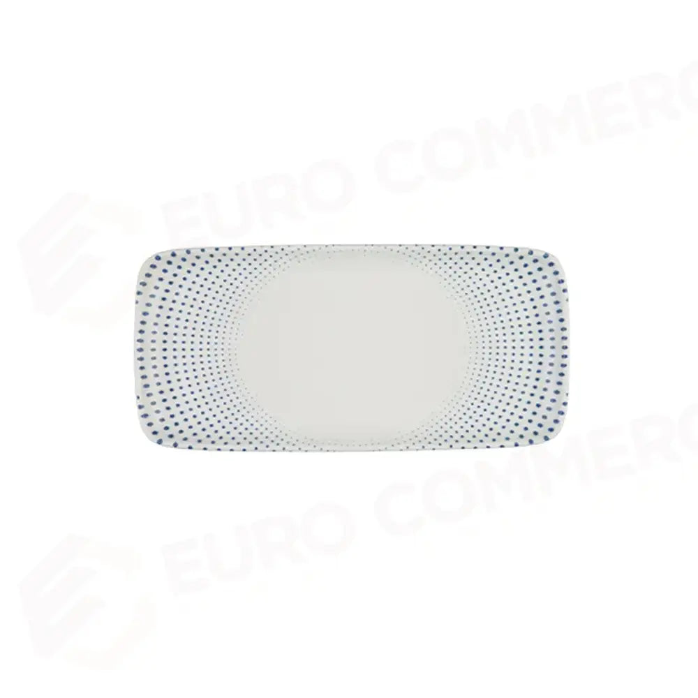 HARMONY BLUE QUADRO RECTANGULAR PLATE 35 CM (34 * 16) - 20307-151635 - ID FINE