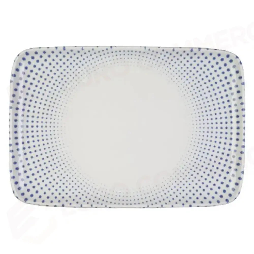 HARMONY BLUE QUADRO RECTANGULAR PLATE 37 CM (33 * 23) - 20307-151637 - ID FINE