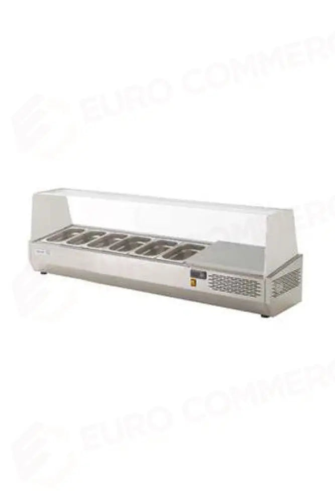 HC MIA 150 HC -6 GN 1/4-VETRINA REFRIGERATA CONDIMENTI PIZZA + VETRI PER 6 BACINELLE DA 1/4(ESCLUSE) - ASPES