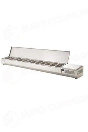 HC MIA 254 CX HC 12 GN 1/3-VETRINA REFRIGERATA PIZZA + COPERCHIO INOX PER 12 BACINELLE 1/3(ESCLUSE) - ASPES