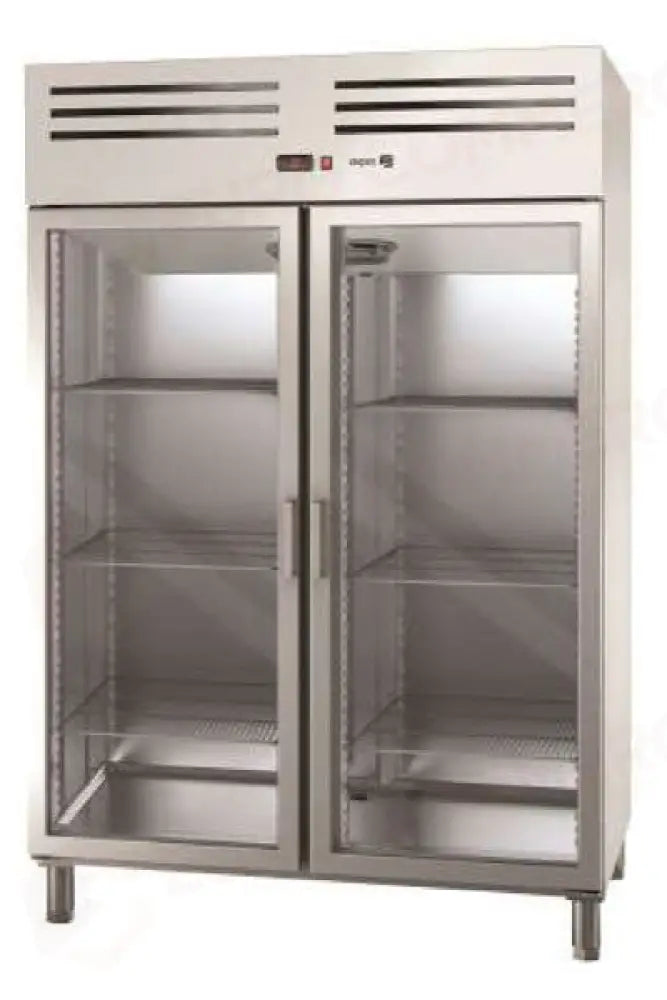 HC18 – AVP 1602 HC-ARMADIO FRIGORIFERO POSITIVO GN 2/1 (1400 LT.)2 PORTE VETRO - ASPES PROFESSIONAL - ARMADI