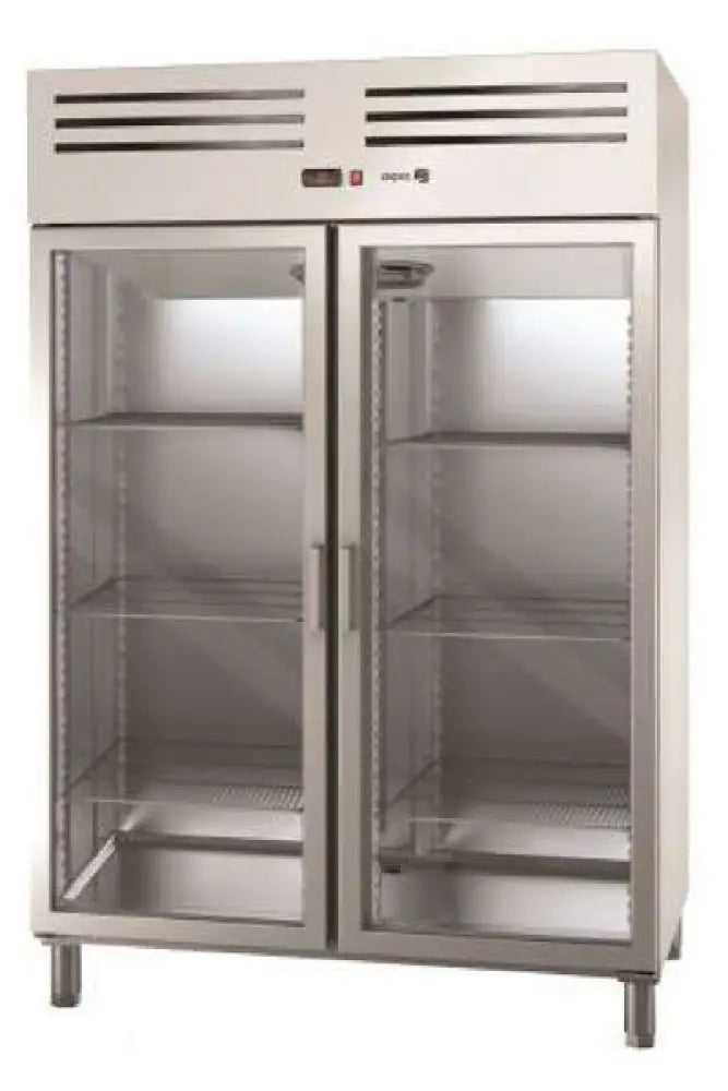 HC18 – AVP 1602 HC-ARMADIO FRIGORIFERO POSITIVO GN 2/1 (1400 LT.)2 PORTE VETRO - ASPES PROFESSIONAL - ARMADI
