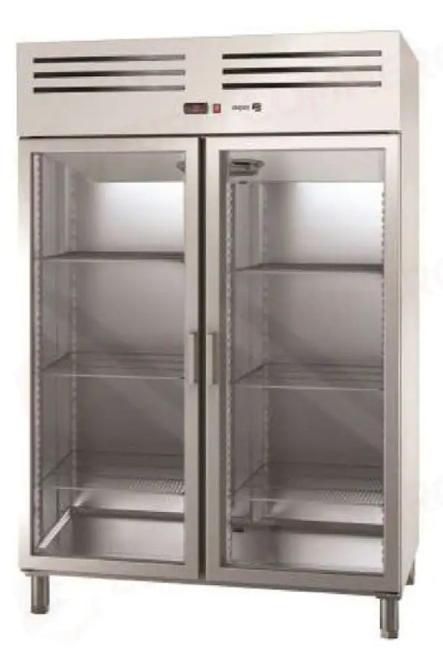 HC18 – AVP 1602 HC-ARMADIO FRIGORIFERO POSITIVO GN 2/1 (1400 LT.)2 PORTE VETRO - ASPES PROFESSIONAL