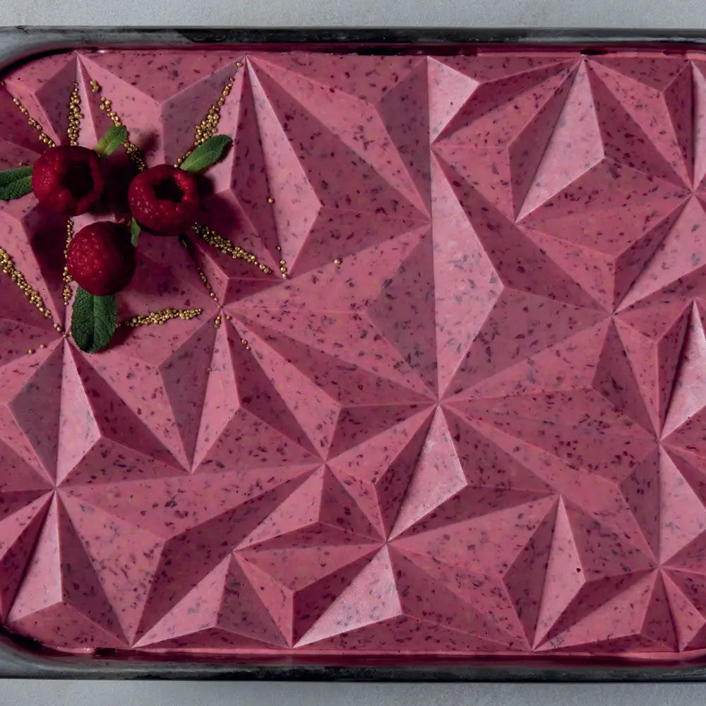 ICEBERG STAMPO IN SILICONE PER DECORO VASCHETTE GELATO PICCOLE MM 361,5X152X20 H ~ 440 ML - TOP106S - PAVONI ITALIA