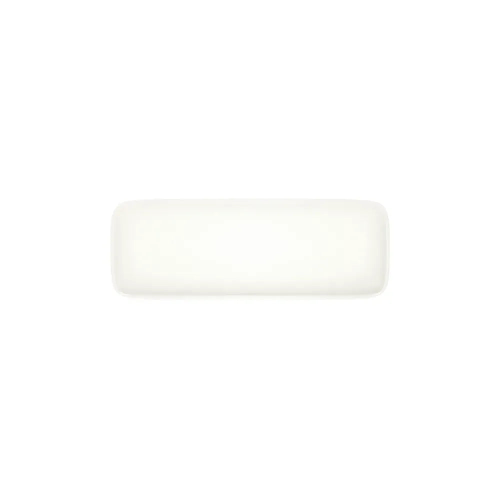 TRANSPARENT QUADRO RECTANGULAR PLATE 30 CM (30 * 11) - 10000-151630 - ID FINE