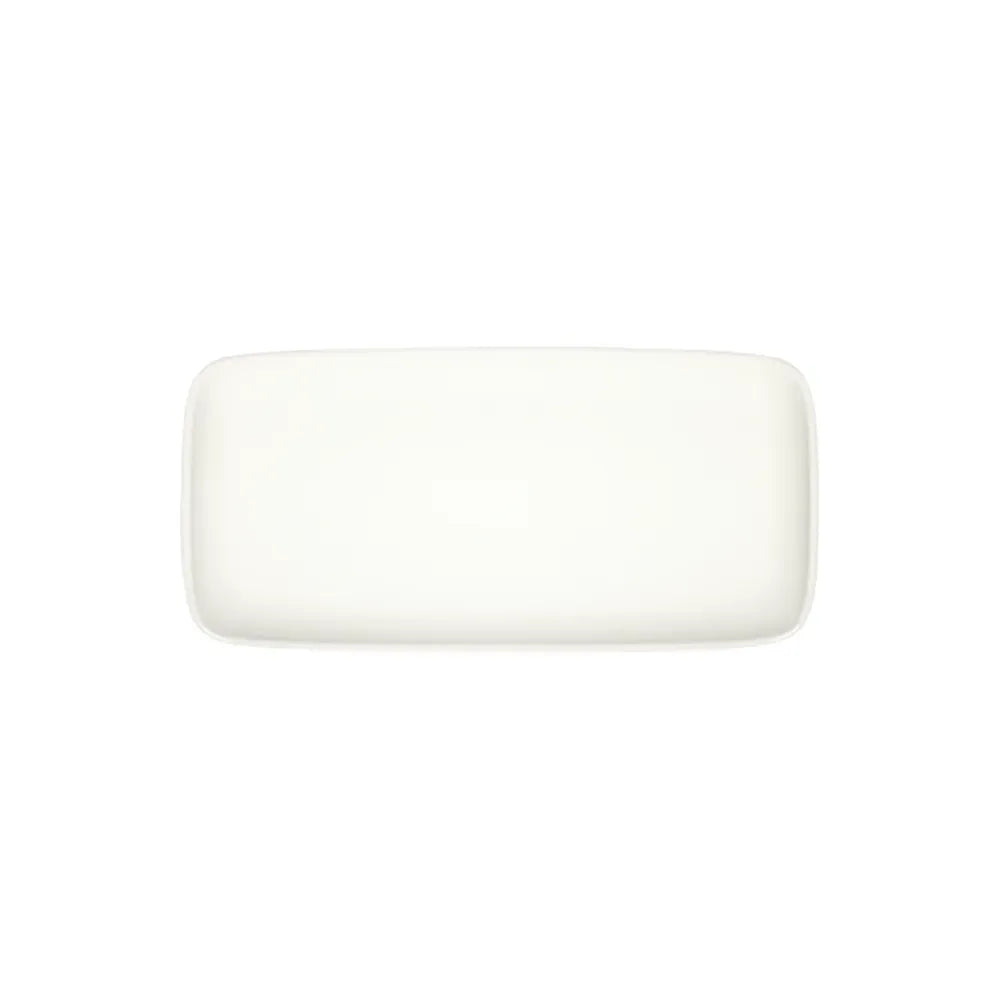 TRANSPARENT QUADRO RECTANGULAR PLATE 35 CM (34 * 16) - 10000-151635 - ID FINE