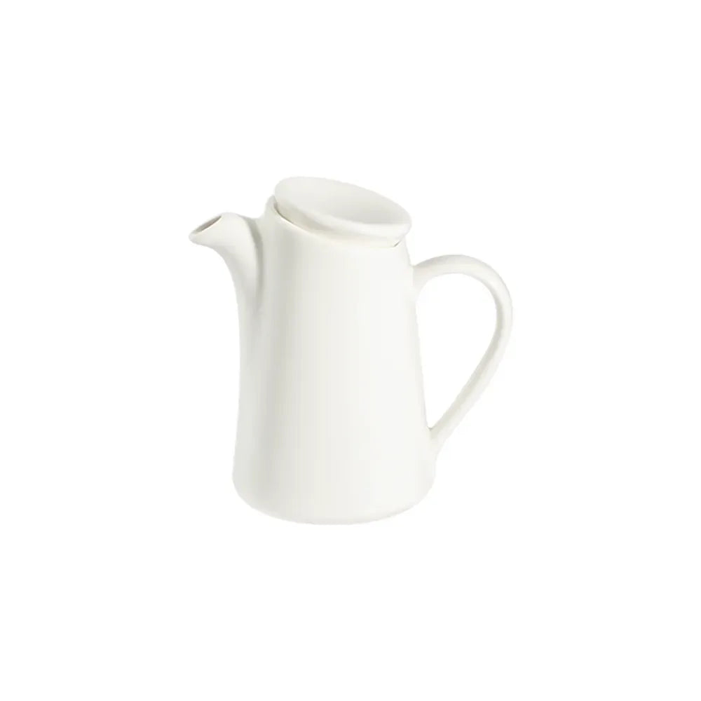 TRANSPARENT BEVEL COFFEE JUG 600 CC (WITH LID) - 10000-316160 - ID FINE