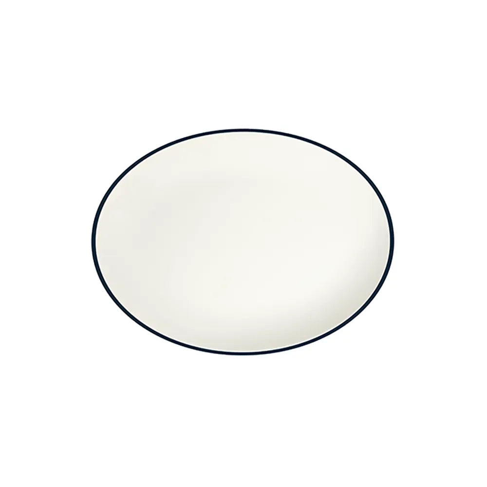 MODEST NAVY LONA OVAL PLATE 33 CM - 15001-113033 - ID FINE