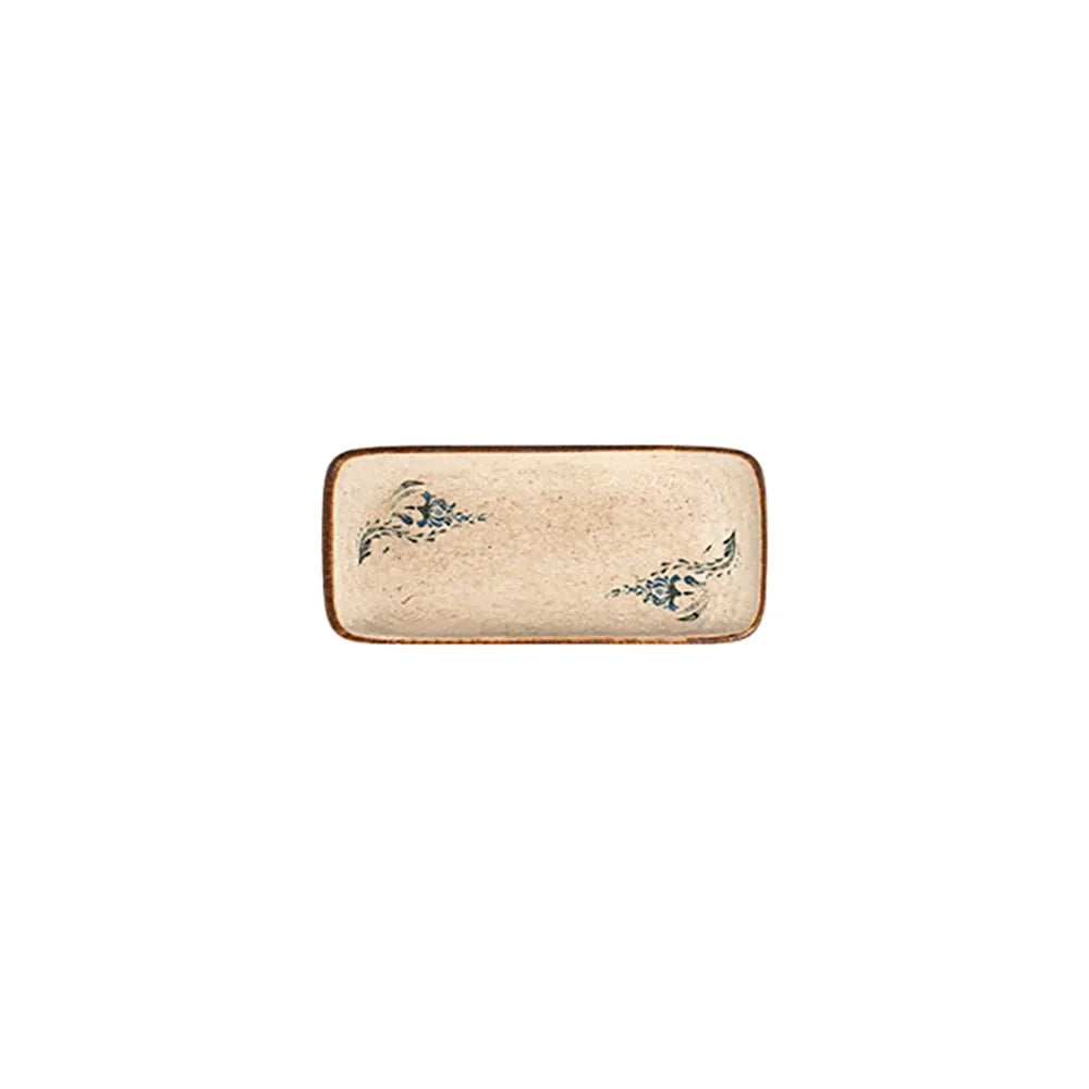 VOYAGE NAVY QUADRO RECTANGULAR PLATE 22 CM (22 * 10) - 20001-151622 - ID FINE