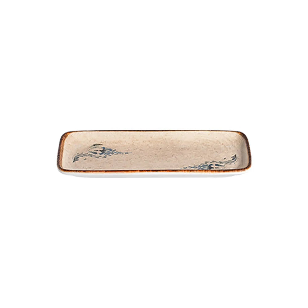 VOYAGE NAVY QUADRO RECTANGULAR PLATE 35 CM (34 * 16) - 20001-151635 - ID FINE