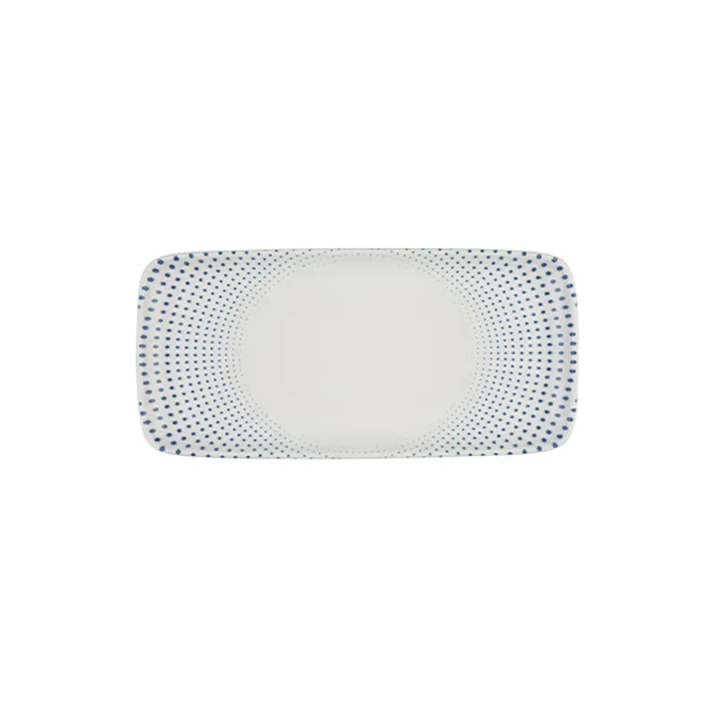 HARMONY BLUE QUADRO RECTANGULAR PLATE 35 CM (34 * 16) - 20307-151635 - ID FINE