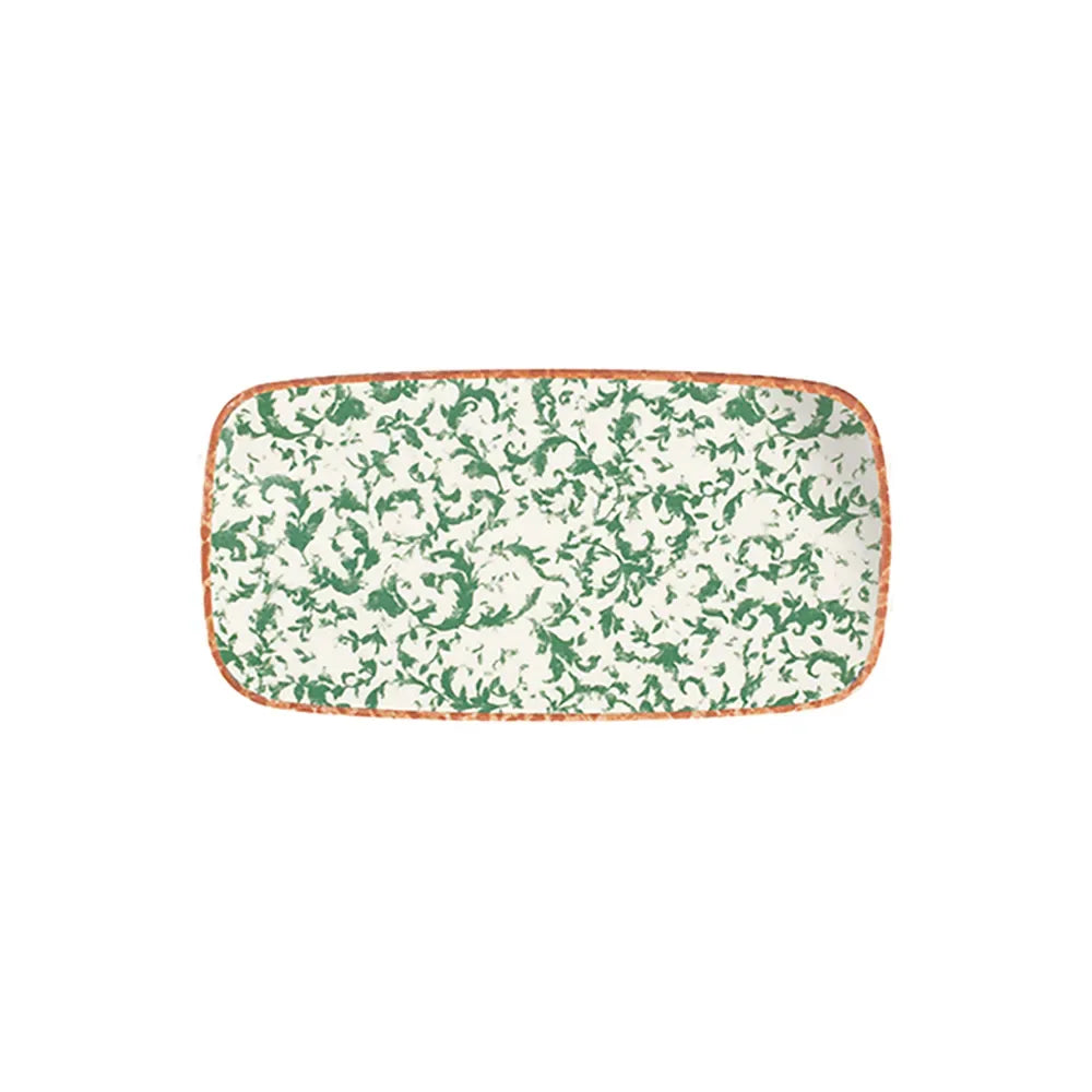 VENECIA GREEN QUADRO RECTANGULAR PLATE
 35 CM (34 * 16) - 20641-151635 - ID FINE