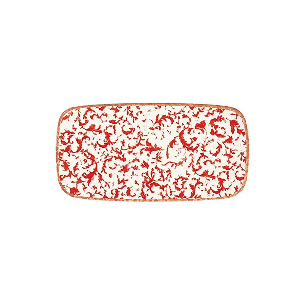 VENECIA MAROON QUADRO RECTANGULAR PLATE 35 CM (34 * 16) - 20643-151635 - ID FINE