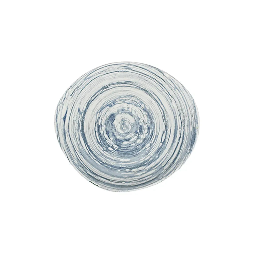 SWIRL BLUE PEBBLE PIATTO PIANO 21 CM - PBL21DZ-ID1005 - ID FINE
