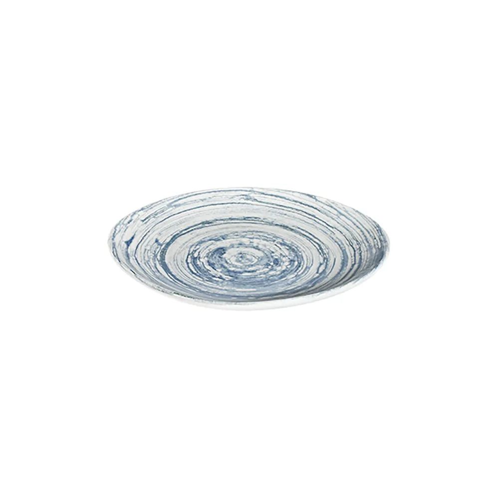 SWIRL BLUE PEBBLE PIATTO PIANO 21 CM - PBL21DZ-ID1005 - ID FINE