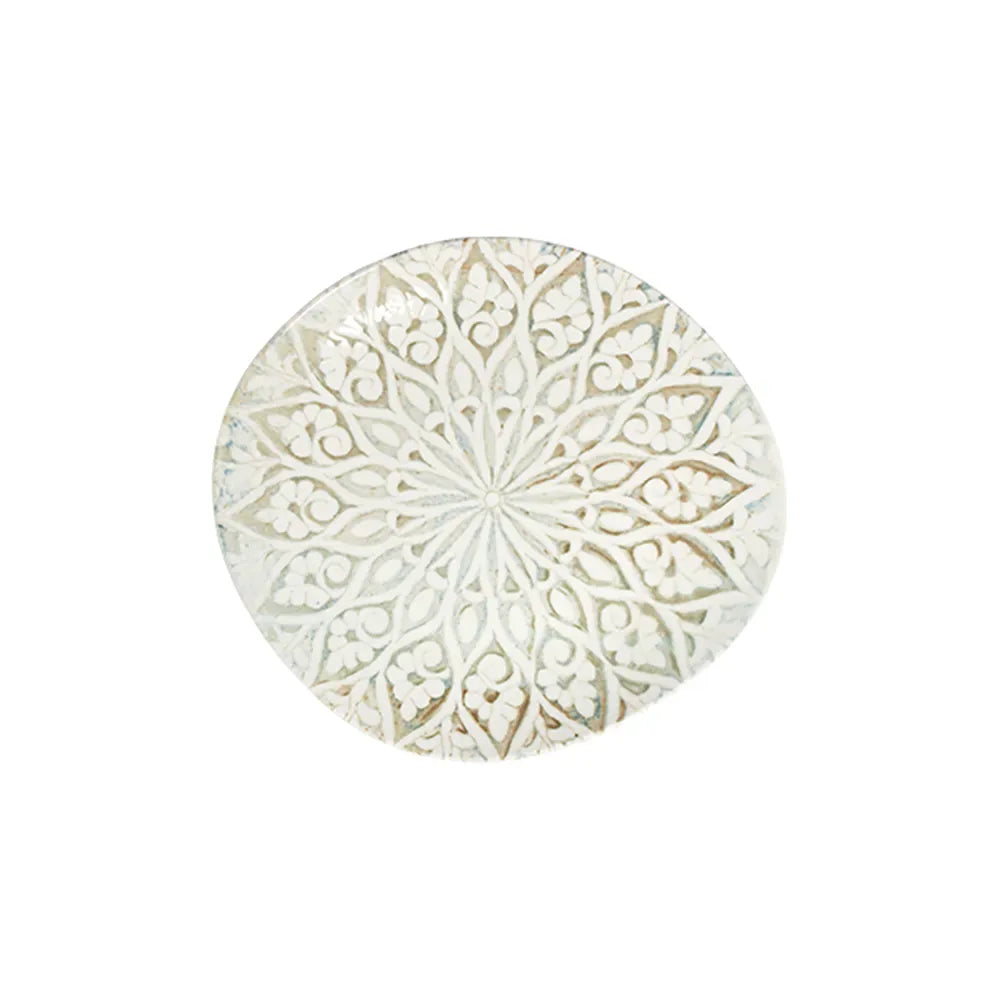 GRANADA SAND PEBBLE PIATTO PIANO 21 CM - PBL21DZ-ID1014 - ID FINE