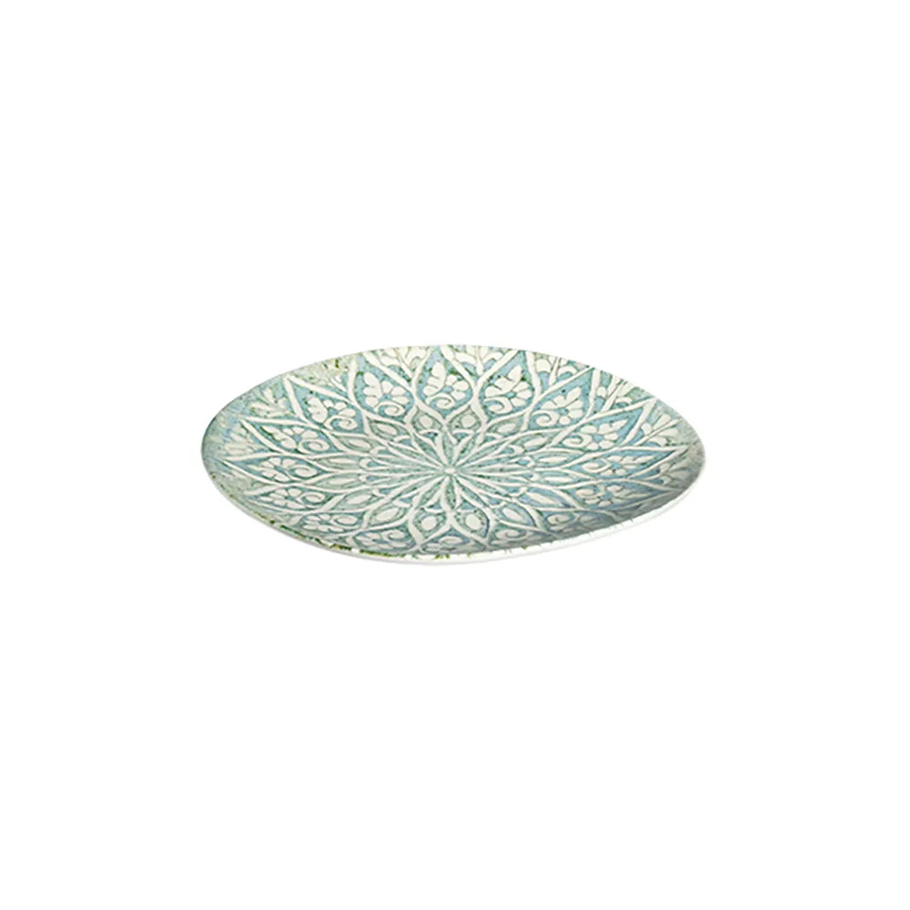 GRANADA TURQUOISE  PEBBLE PIATTO PIANO 21 CM - PBL21DZ-ID1016 - ID FINE