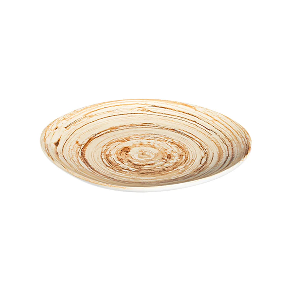 SWIRL MUSTARD PEBBLE PIATTO PIANO 27 CM - PBL27DZ-ID1003 - ID FINE