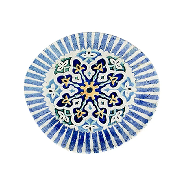 CORDOBA BLUE PEBBLE PIATTO PIANO 27 CM - PBL27DZ-ID1024 - ID FINE