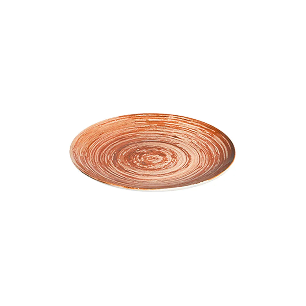 SWIRL TERRACOTTA TUVAL PIATTO PIANO 20 CM - TVL20DZ-ID1002 - ID FINE