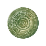 SWIRL GREEN TUVAL PIATTO PIANO 25 CM - TVL25DZ-ID1004 - ID FINE