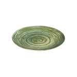 SWIRL GREEN TUVAL PIATTO PIANO 25 CM - TVL25DZ-ID1004 - ID FINE