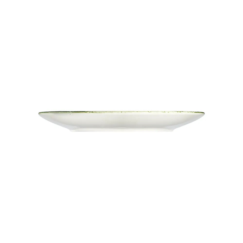 SWIRL GREEN TUVAL PIATTO PIANO 25 CM - TVL25DZ-ID1004 - ID FINE