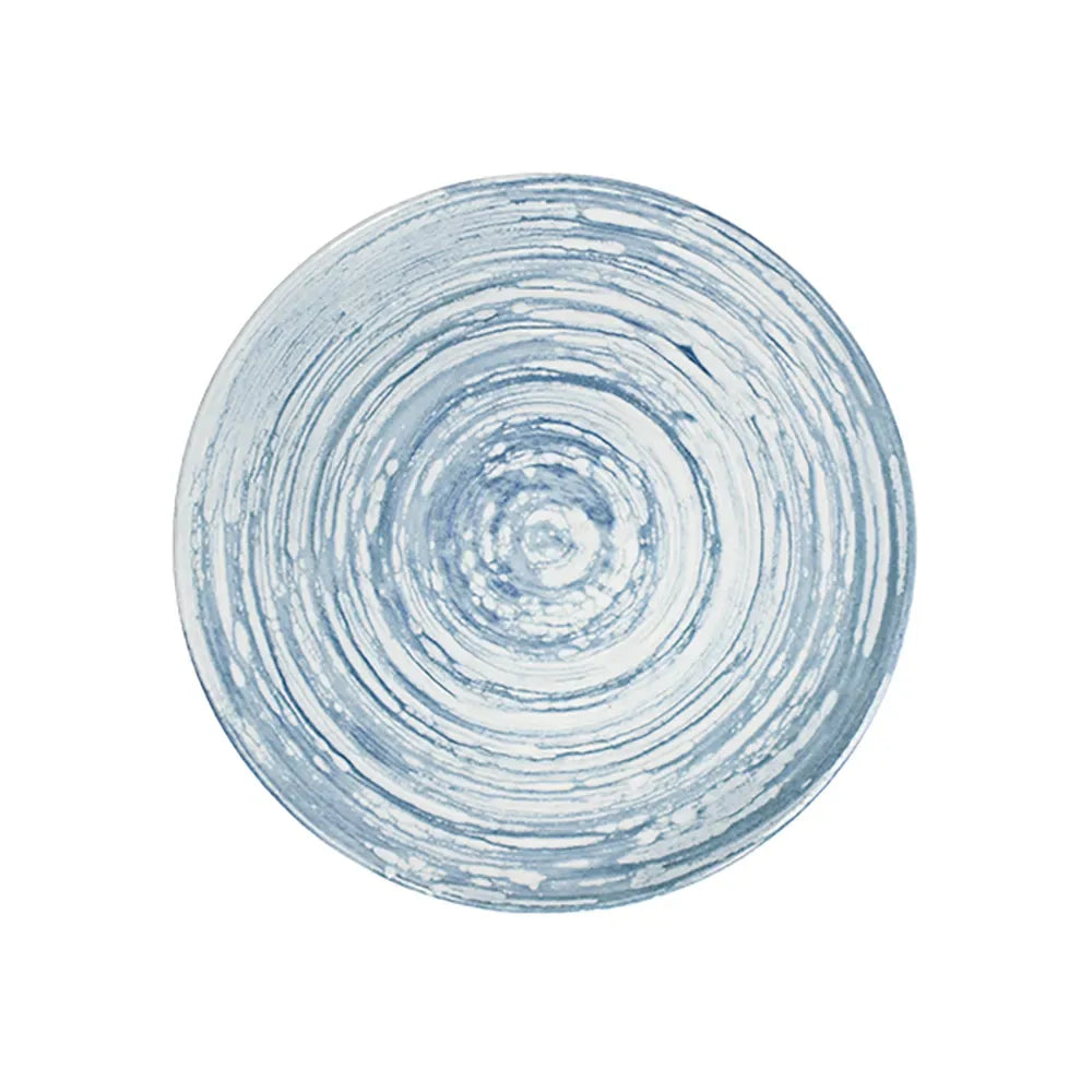 SWIRL BLUE TUVAL PIATTO PIANO 25 CM - TVL25DZ-ID1005 - ID FINE