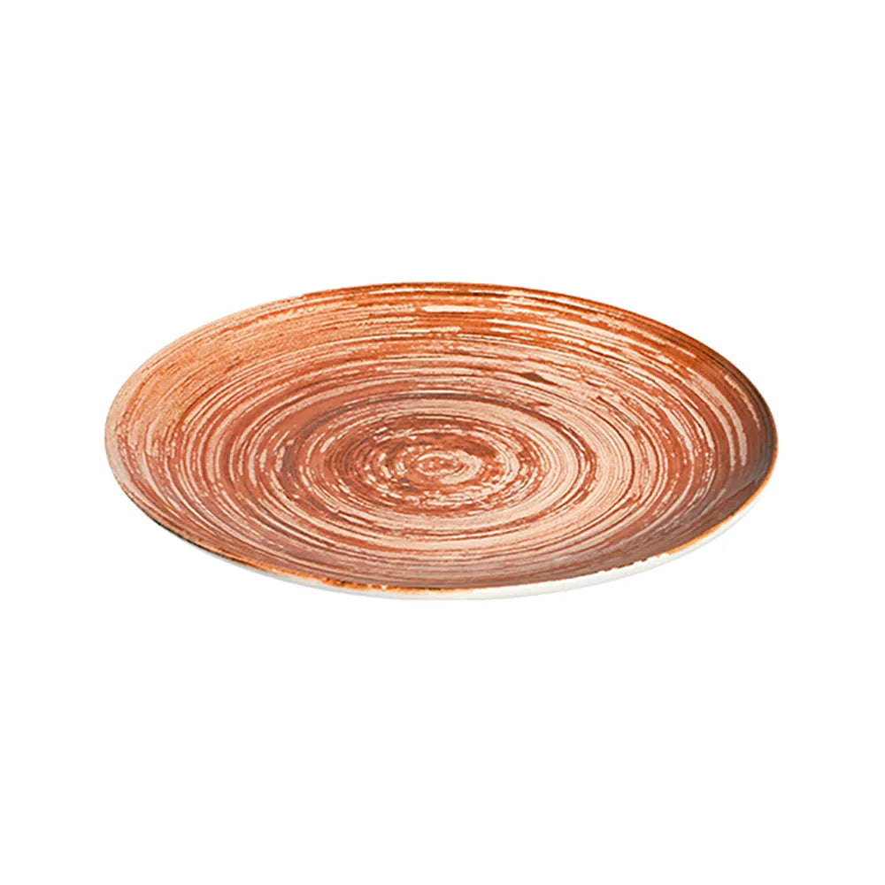 SWIRL TERRACOTTA TUVAL PIATTO PIANO 28 CM - TVL28DZ-ID1002 - ID FINE