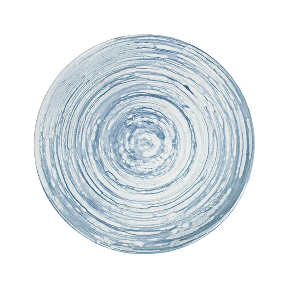 SWIRL BLUE TUVAL PIATTO PIANO 28 CM - TVL28DZ-ID1005 - ID FINE