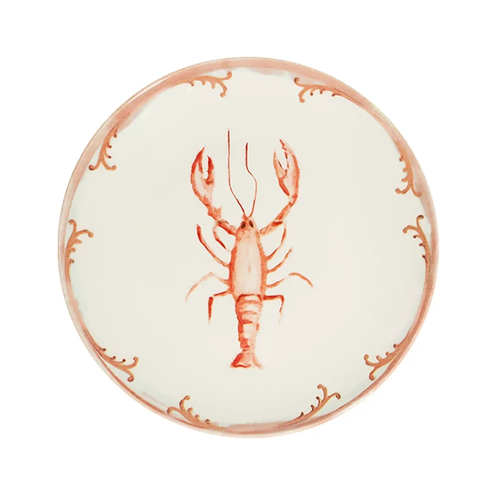 LOBSTER CORAL TUVAL PIATTO PIANO 28 CM - TVL28DZ-ID1020 - ID FINE