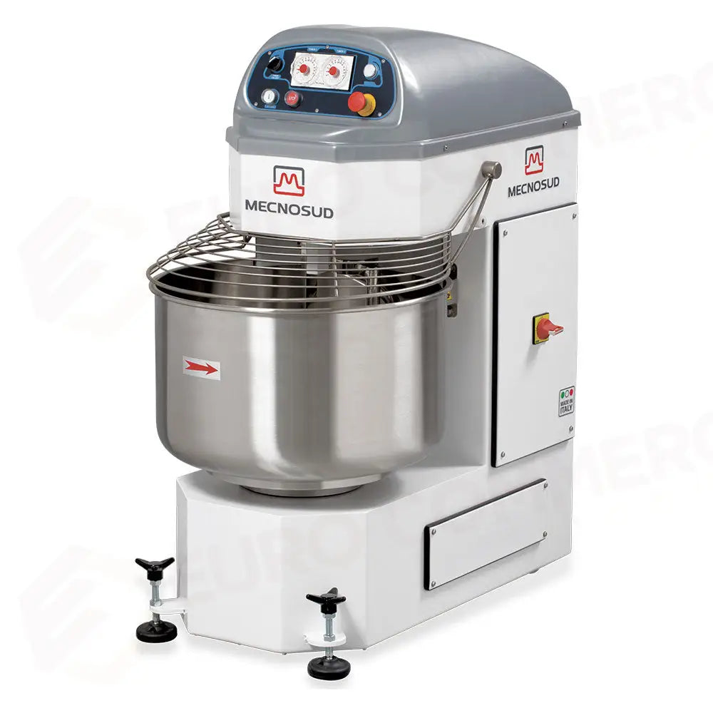 IMPASTATRICE A SPIRALE AUTOMATICA TESTA E VASCA FISSA KG. 130 V.400/50-60/3 2 VEL. - KG - SP1301 - MECNOSUD
