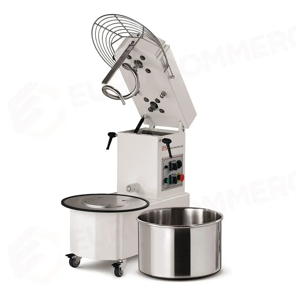 IMPASTATRICE A SPIRALE TESTA SOLLEVABILE E VASCA ESTRAIBILE KG. 44 V.400/50-60/3 2 VEL. - KG - IM44AD - MECNOSUD