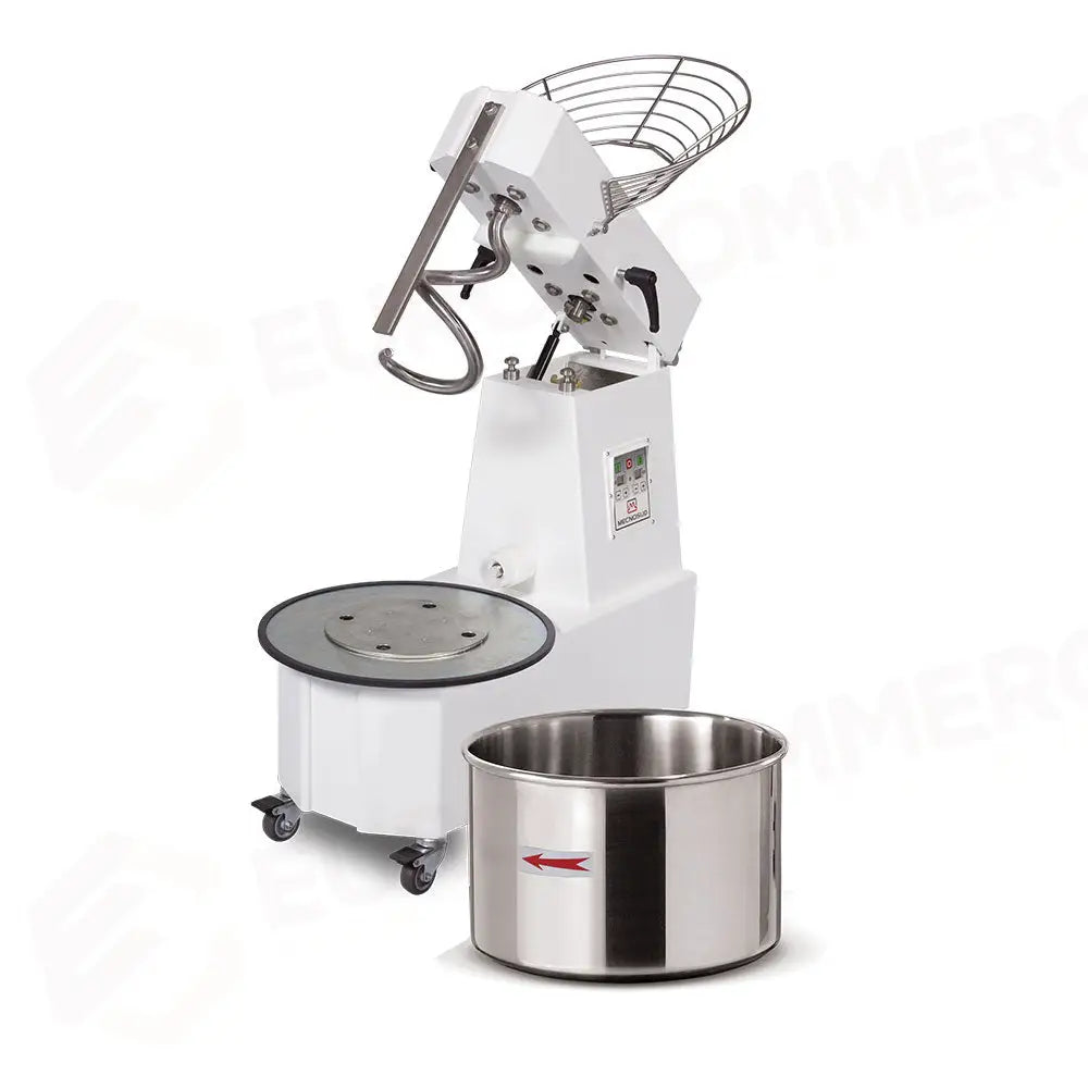 IMPASTATRICE A SPIRALE TESTA SOLLEVABILE E VASCA ESTRAIBILE KG. 44 V.230/50-60/1 CON DISPLAY DIGITALE - KG - TS44AM