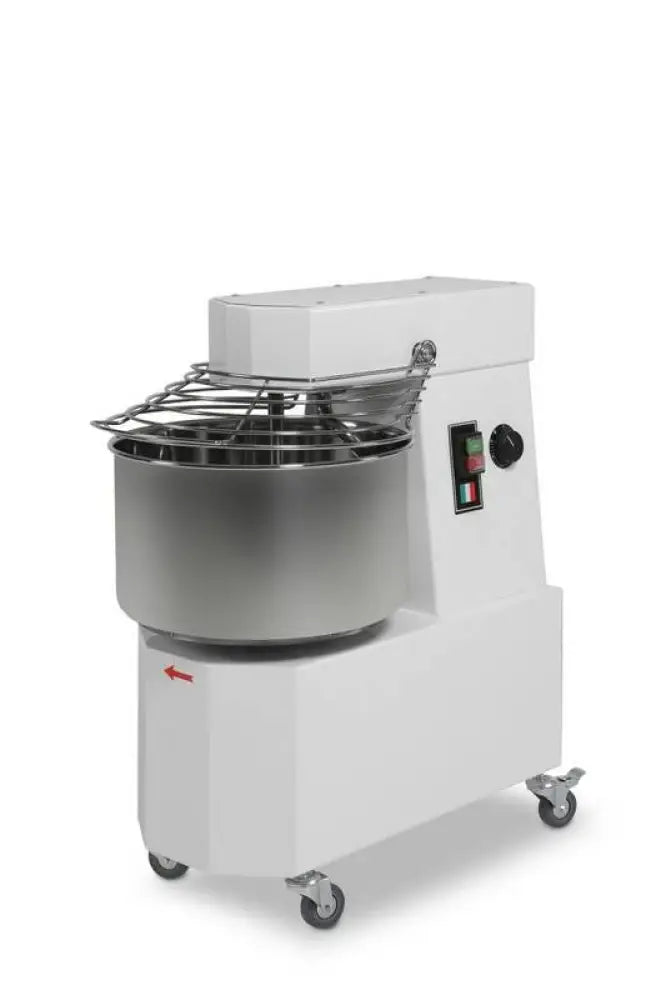 IMPASTATRICE PIZZA 40 LT MONOFASE 2 VELOCITÀ CON RUOTE - IP40MO - KAREL - Attrezzatura