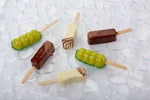 KIT 2 STAMPI PL11 BUBBLES SNACK + 50 STICK + VASSOIO POLICARBONATO 400X120 MM - KITPL11 - PAVONI ITALIA - VASSOI