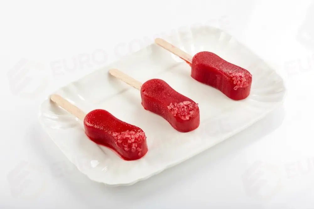 KIT 2 STAMPI PL12 ROUND SNACK + 50 STICK + VASSOIO POLICARBONATO 400X120 MM - KITPL12 - PAVONI ITALIA - VASSOI