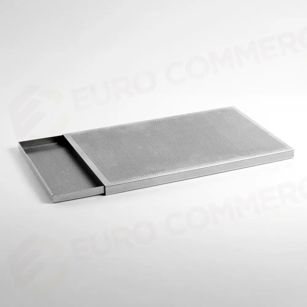 KIT COMPOSTO DA DOPPIA TEGLIA MICROFORATA IN ALLUMINIO PER SFOGLIA - FORMATO GASTRONORM MM 530×325×20 H