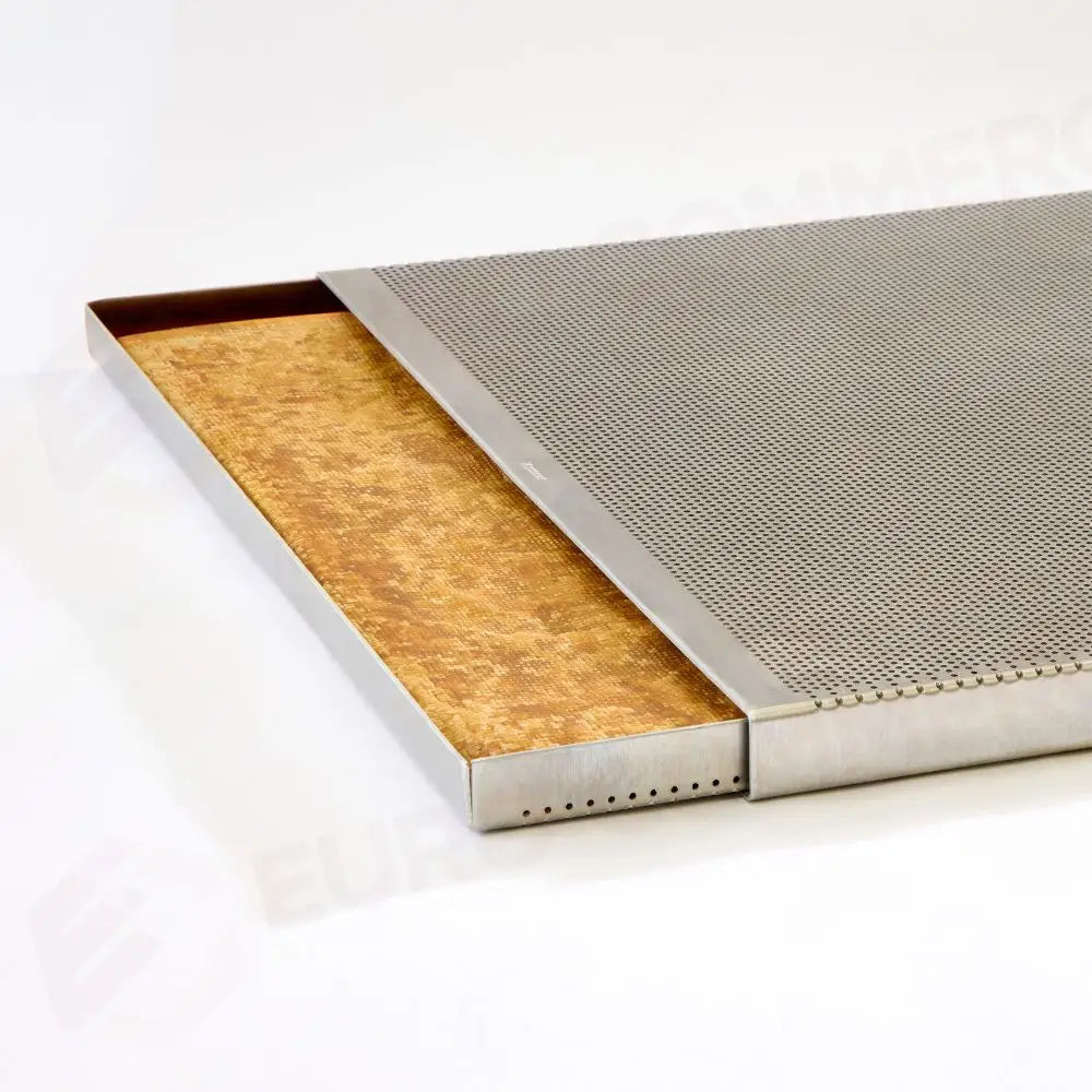 KIT COMPOSTO DA DOPPIA TEGLIA MICROFORATA IN ALLUMINIO PER SFOGLIA MM 600×400×10 H - TMF10 - PAVONI ITALIA