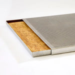 KIT COMPOSTO DA DOPPIA TEGLIA MICROFORATA IN ALLUMINIO PER SFOGLIA MM 600×400×20 H - TMF20 - PAVONI ITALIA