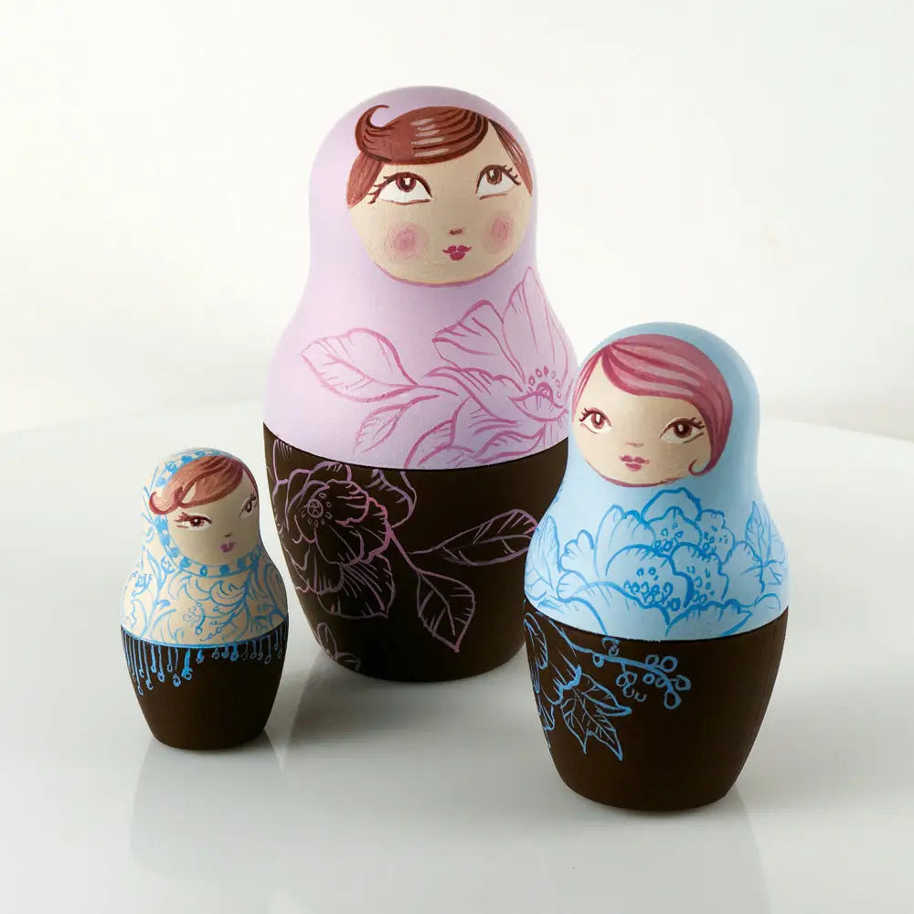 KIT MATRIOSKA - 4 FIGURE MATRIOSKA MM 200 - 150 - 100 - 50 H - KTMATRIOSKA - PAVONI ITALIA - KIT E SET