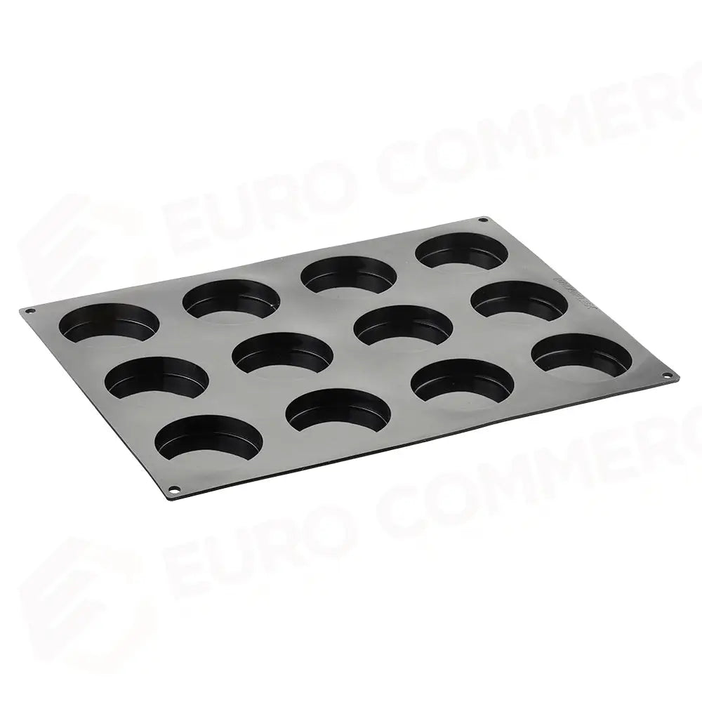 KIT PROGETTO MONO: STAMPO IN SILICONE PAVOFLEX 400 X 300 MM - 12 IMPRONTE ROTONDE Ø 74 X H 15 MM VOL. 64 ML