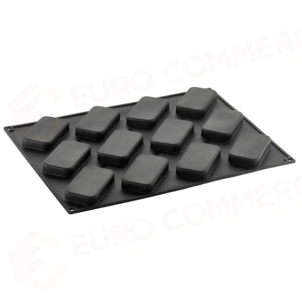 KIT PROGETTO MONO: STAMPO IN SILICONE PAVOFLEX 400 X 300 MM - 12 IMPRONTE OVALI 93 X 62 X H 15 MM VOL. 67 ML