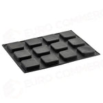 KIT PROGETTO MONO: STAMPO IN SILICONE PAVOFLEX 400 X 300 MM - 12 IMPRONTE QUADRATE 68 X 68 X H 15 MM VOL. 68 ML