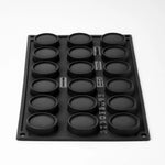 KIT STAMPI PAVOFLEX 300X175 MM PER MINIPORZIONI MACARON 18 + 18 IMPRONTE - Ø MM 40X25 H - VOL. ~ 30 ML - PX3227S
