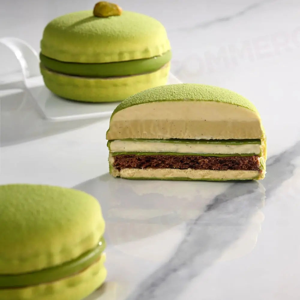 KIT STAMPI PAVOFLEX 300X175 MM PER MONOPORZIONI MACARON 8 + 8 IMPRONTE - Ø MM 70X35 H - VOL. ~ 110 ML - PX3228S