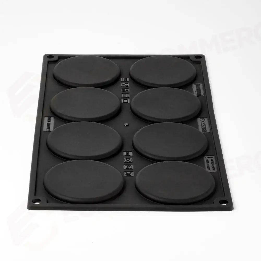 KIT STAMPI PAVOFLEX 300X175 MM PER MONOPORZIONI MACARON 8 + 8 IMPRONTE - Ø MM 70X35 H - VOL. ~ 110 ML - PX3228S