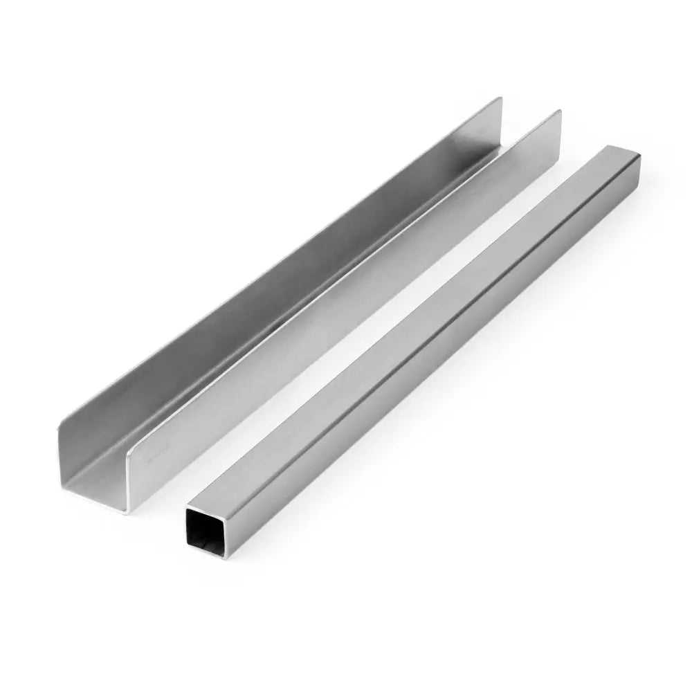 KIT STAMPI SFOGLIA MONOPORZIONE FASCIA IN ALLUMINIO MM 380X33X30 H E TUBO INOX MM - KMF03 - PAVONI ITALIA