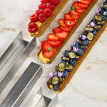 KIT STAMPI SFOGLIA MONOPORZIONE FASCIA IN ALLUMINIO MM 380X33X30 H E TUBO INOX MM - KMF01 - PAVONI ITALIA