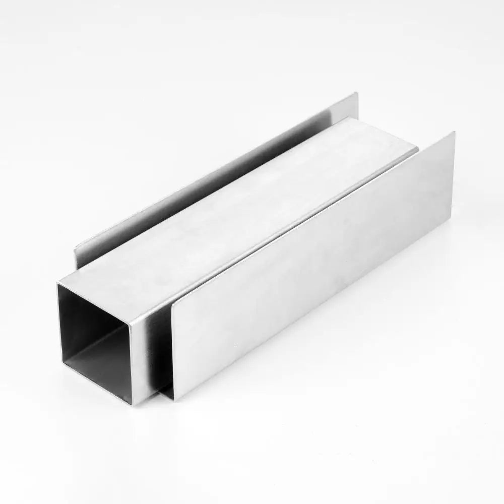KIT STAMPI SFOGLIA TORTA FASCIA IN ALLUMINIO MM 250X76X69 H E TUBO INOX MM 250X60X60 H - KMF02 - PAVONI ITALIA